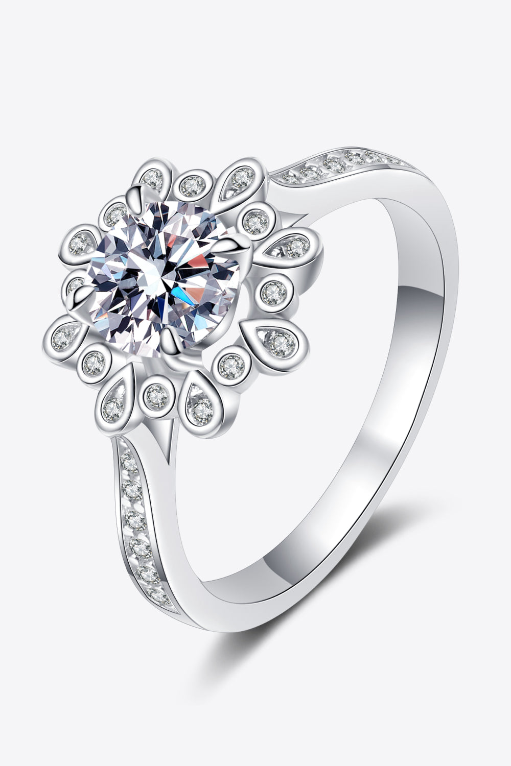 Can't Stop Your Shine 925 Sterling Silver Moissanite Ring - Rings - FITGGINS