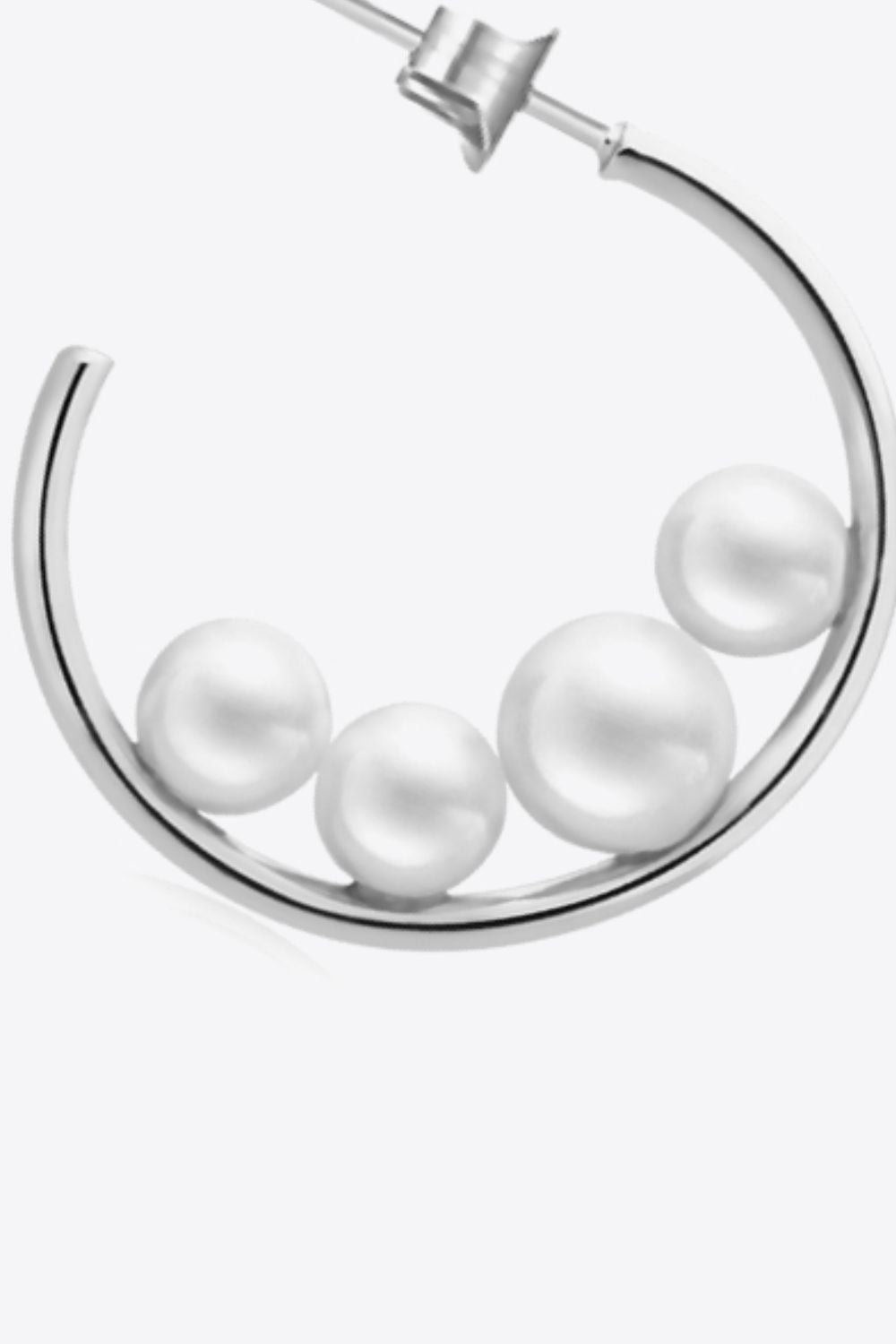 Can't Stop Your Shine Pearl C-Hoop Earrings - Earrings - FITGGINS