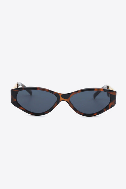 Chain Detail Temple Cat Eye Sunglasses - Sunglasses - FITGGINS