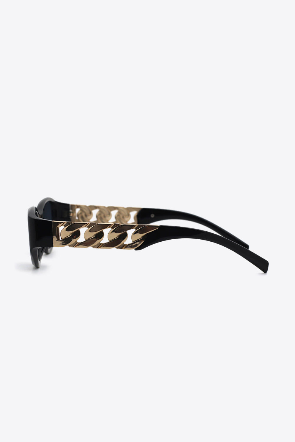 Chain Detail Temple Cat Eye Sunglasses - Sunglasses - FITGGINS