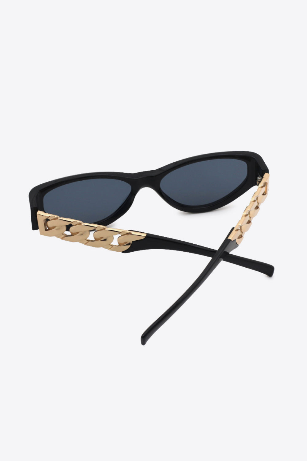 Chain Detail Temple Cat Eye Sunglasses - Sunglasses - FITGGINS