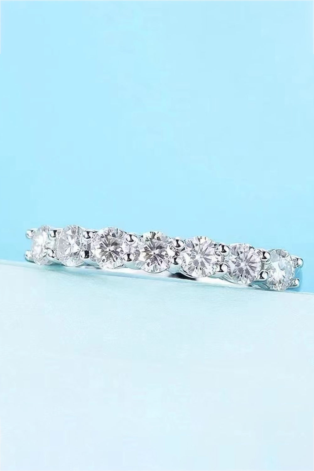 Charming Moissanite 925 Sterling Silver Ring - Rings - FITGGINS