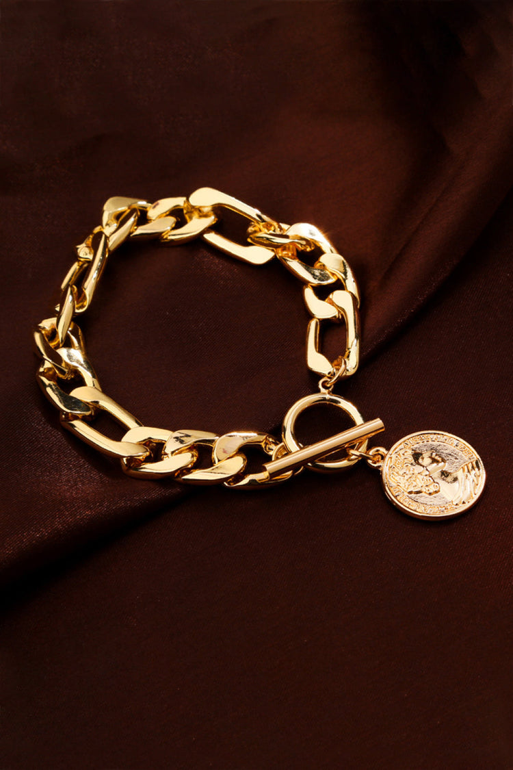 Chunky Chain Toggle Clasp Bracelet - Bracelets - FITGGINS