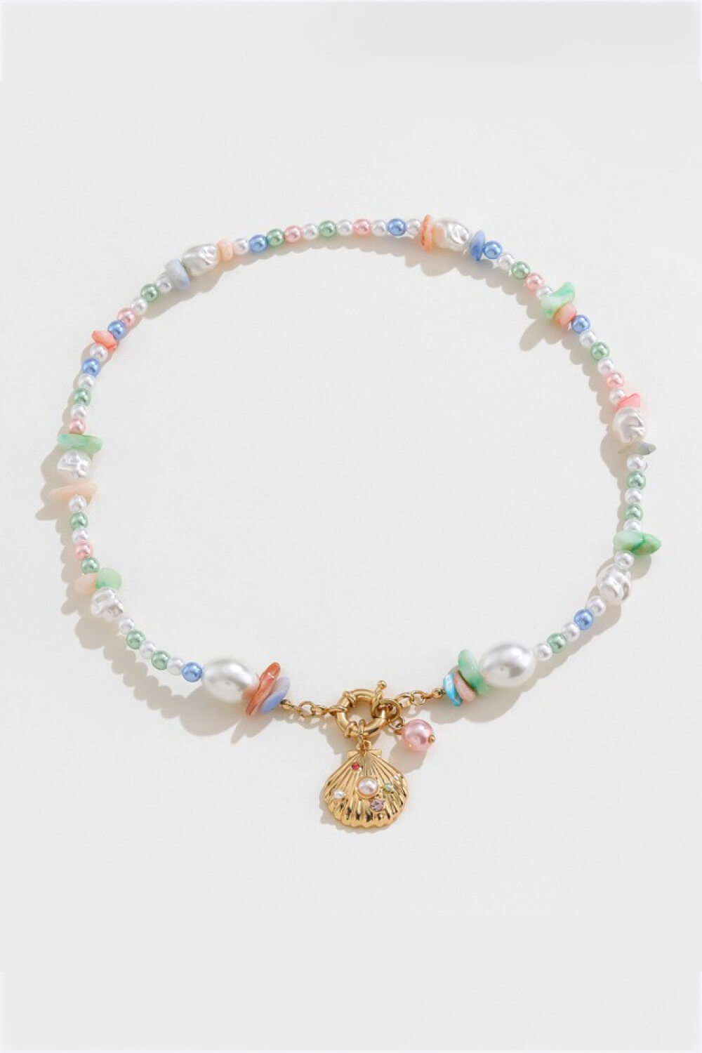 Colorful Synthetic Pearl Necklace - Necklaces - FITGGINS