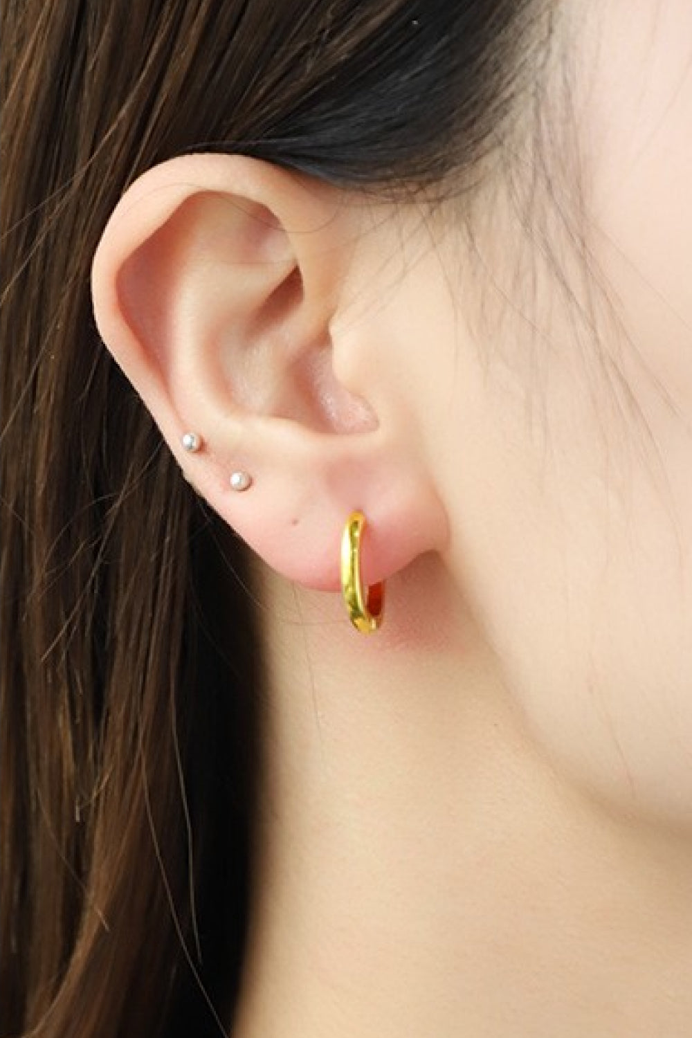 Copper Huggie Earrings - Earrings - FITGGINS