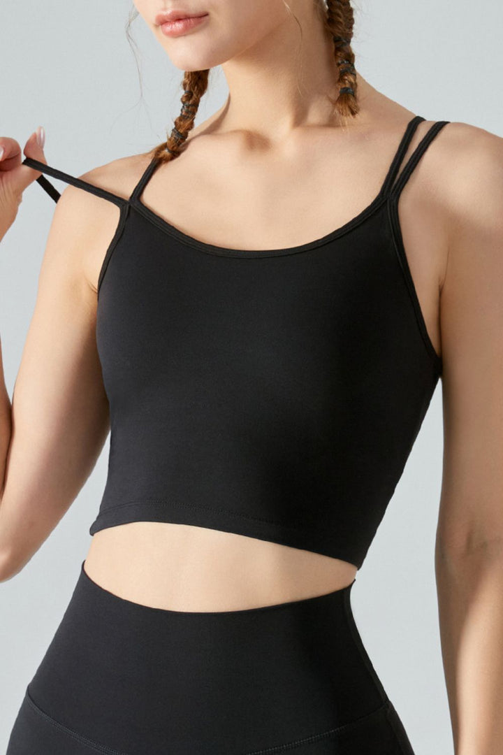 Double Strap Sports Cami - Crop Tops & Tank Tops - FITGGINS