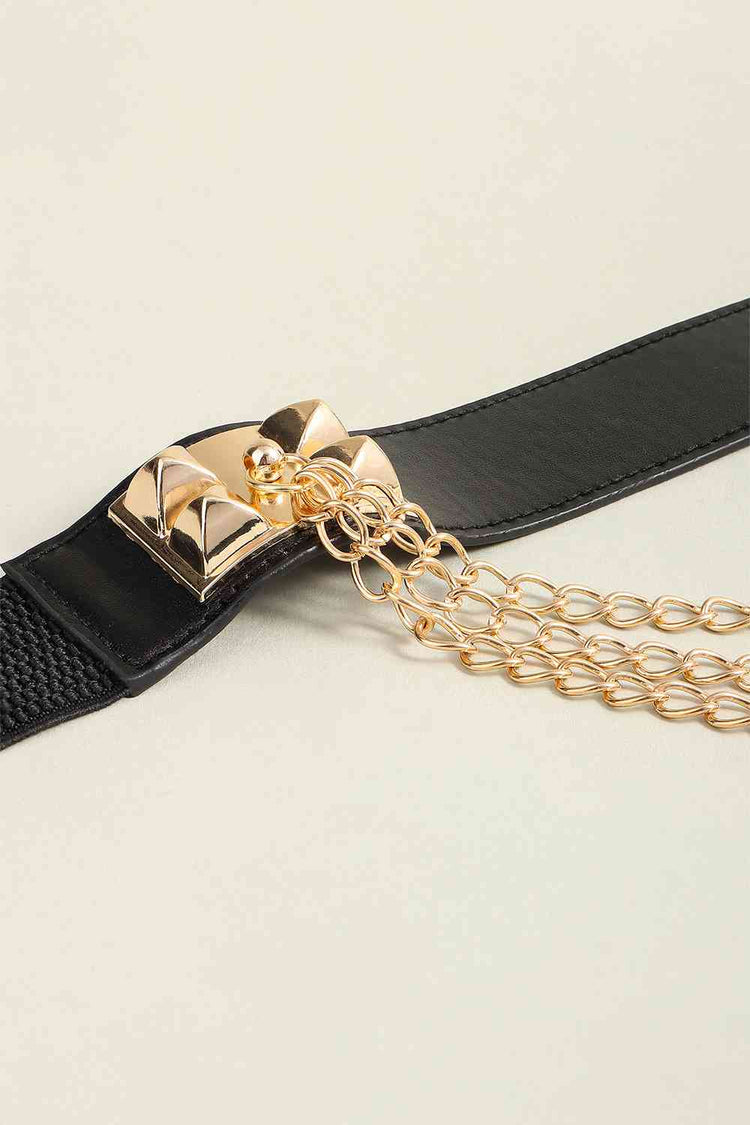 Elastic Belt with Chain - Belt - FITGGINS