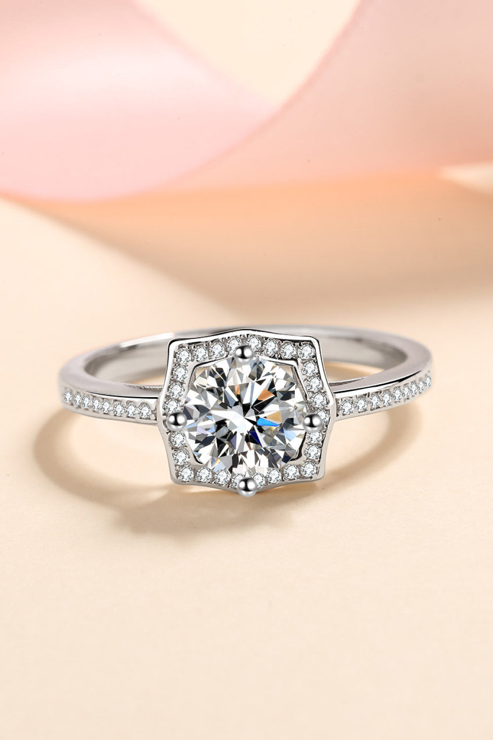 Embrace The Joy 1 Carat Moissanite Ring - Rings - FITGGINS