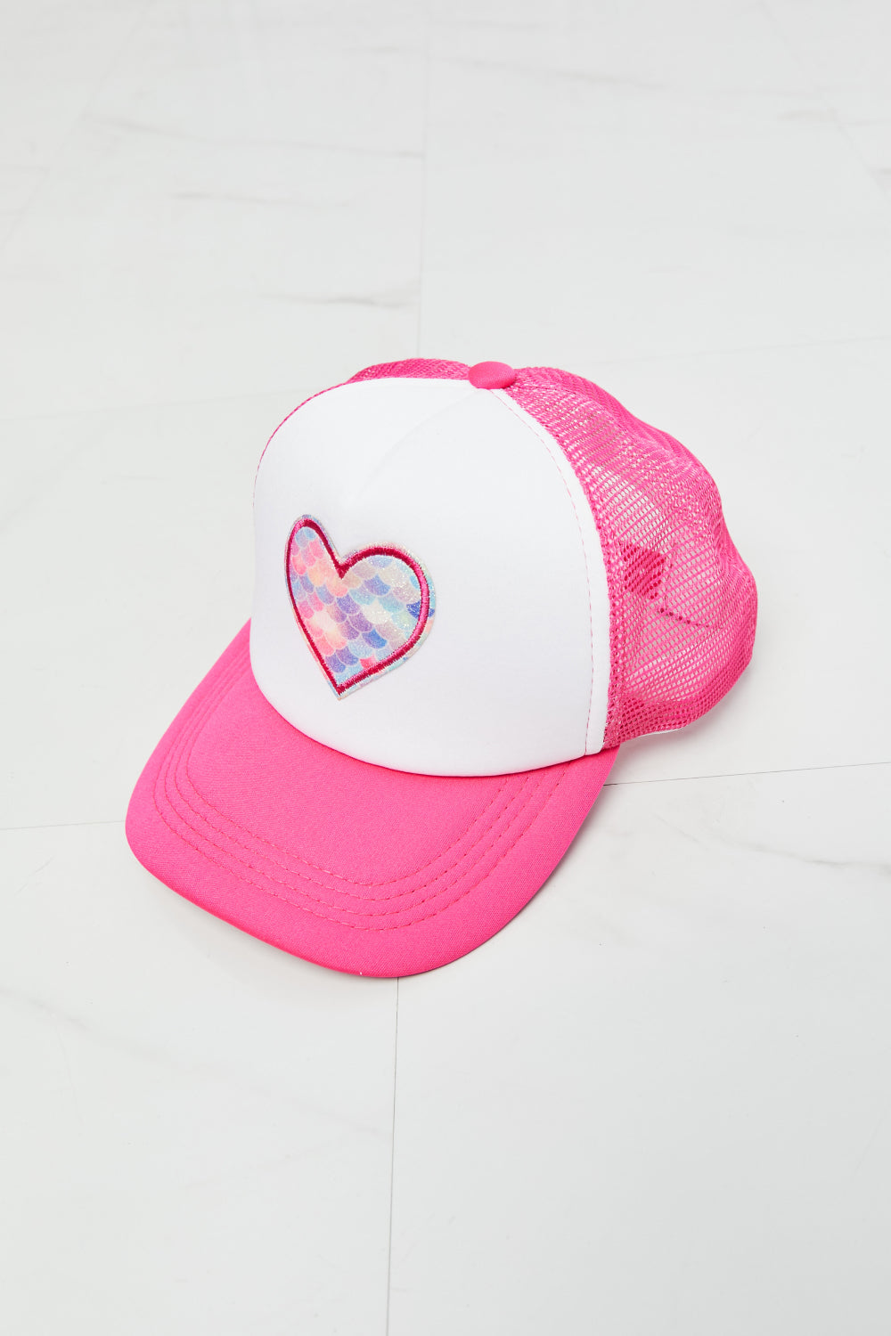 Fame Falling For You Trucker Hat in Pink - Hats - FITGGINS