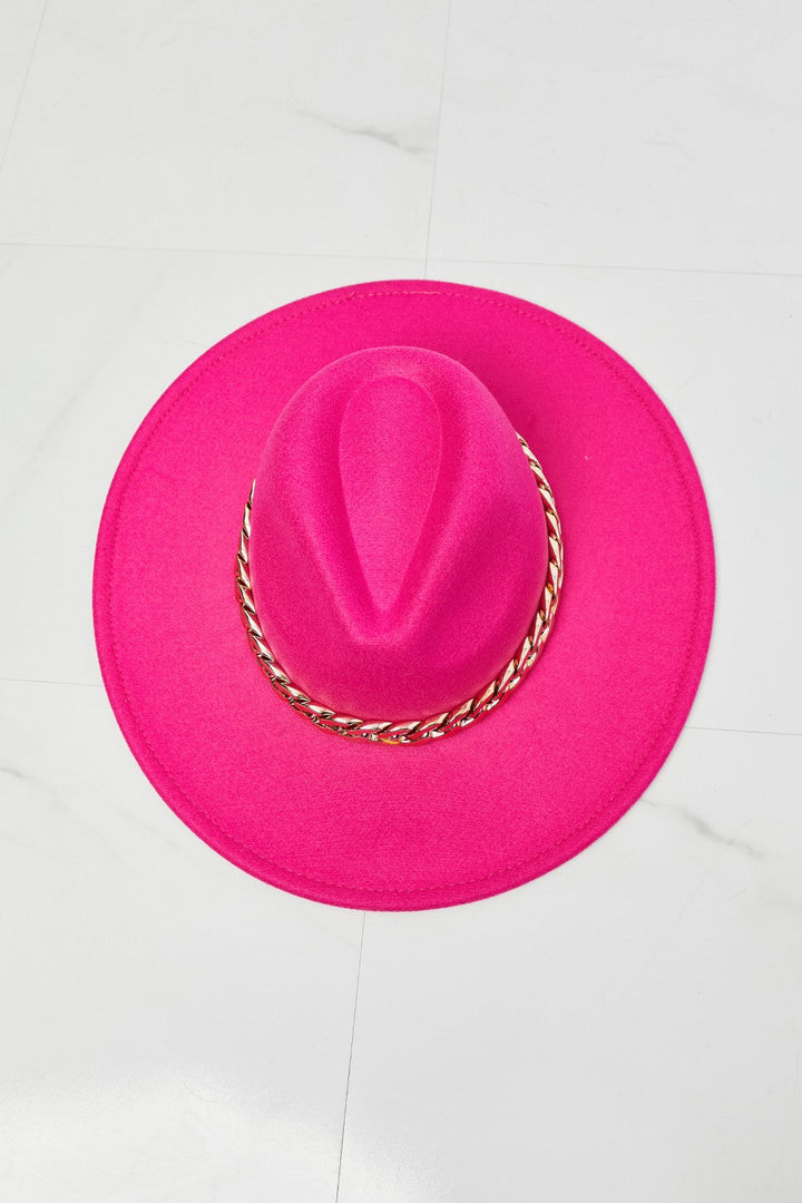 Fame Keep Your Promise Fedora Hat in Pink - Hats - FITGGINS