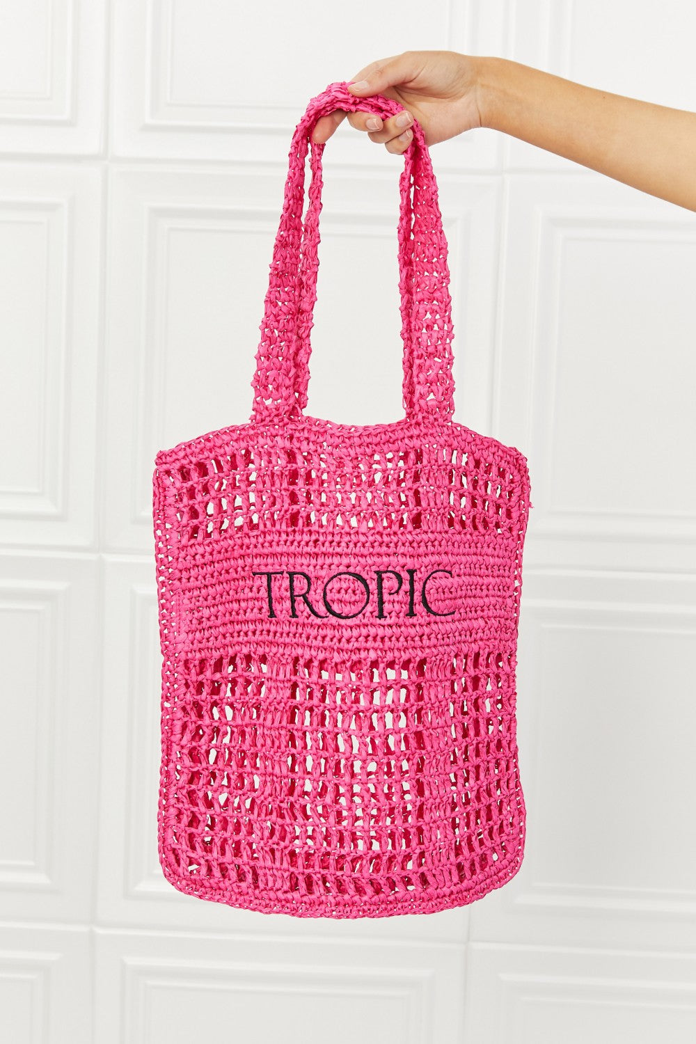 Fame Tropic Babe Staw Tote Bag - Handbag - FITGGINS