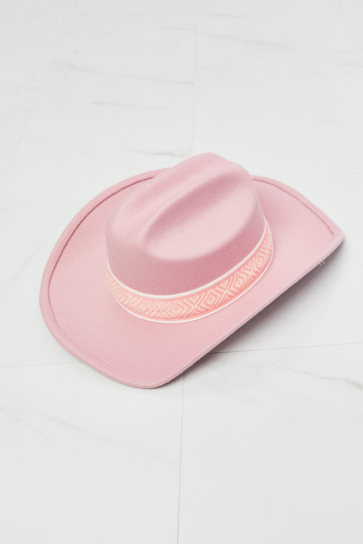 Fame Western Cutie Cowboy Hat in Pink - Hats - FITGGINS