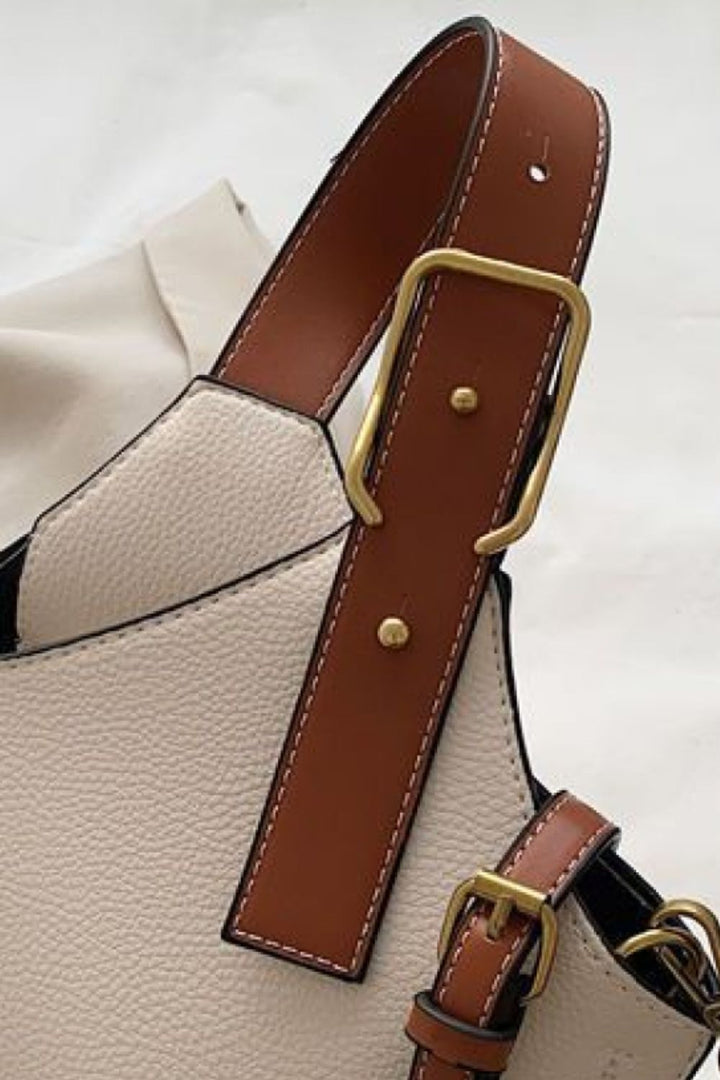 Fashion PU Leather Bucket Bag - Handbag - FITGGINS