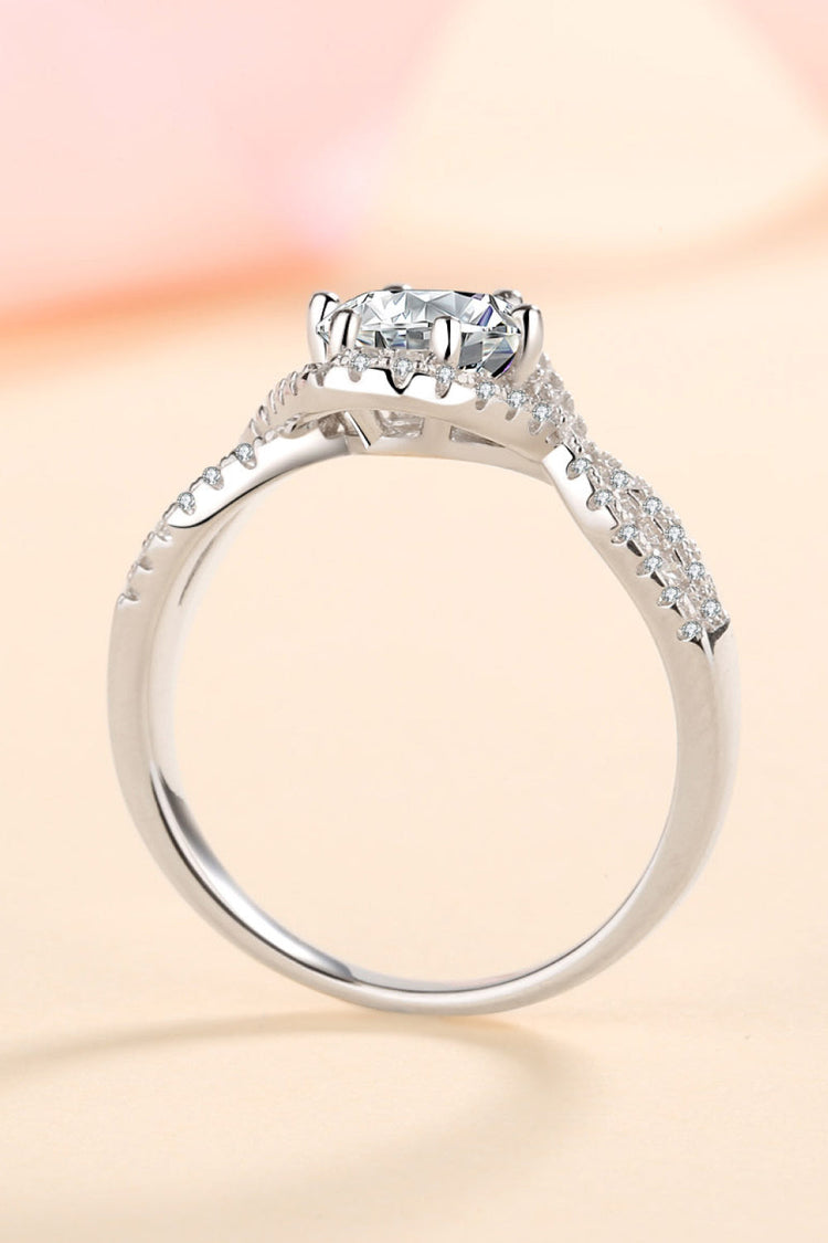 Feel The Joy 925 Sterling Silver Moissanite Ring - Rings - FITGGINS