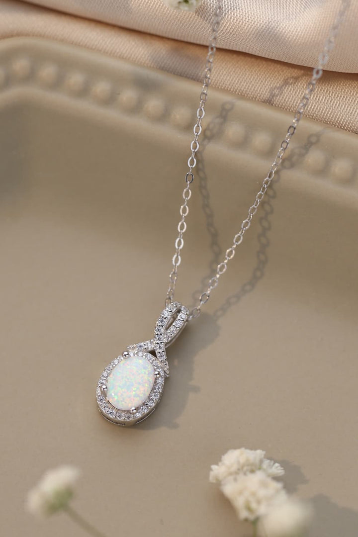 Feeling My Best Opal Pendant Necklace - Necklaces - FITGGINS