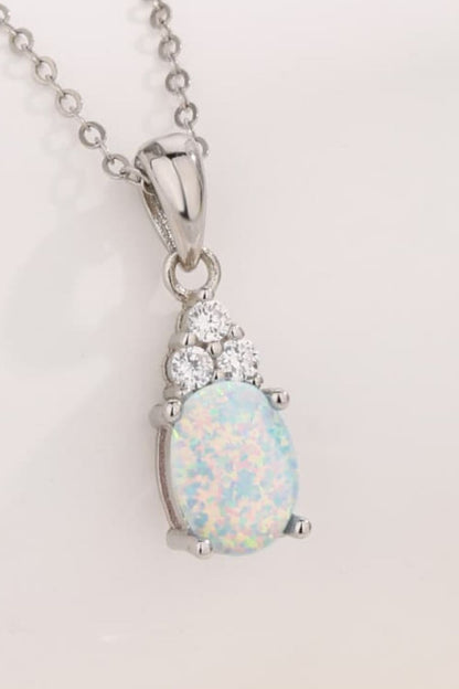 Find Your Center Opal Pendant Necklace - Necklaces - FITGGINS