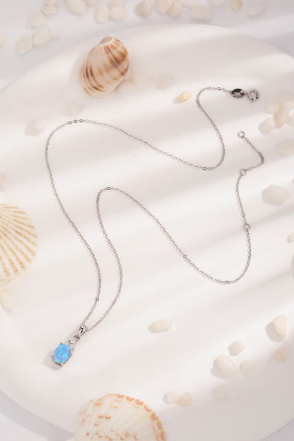 Find Your Center Opal Pendant Necklace - Necklaces - FITGGINS