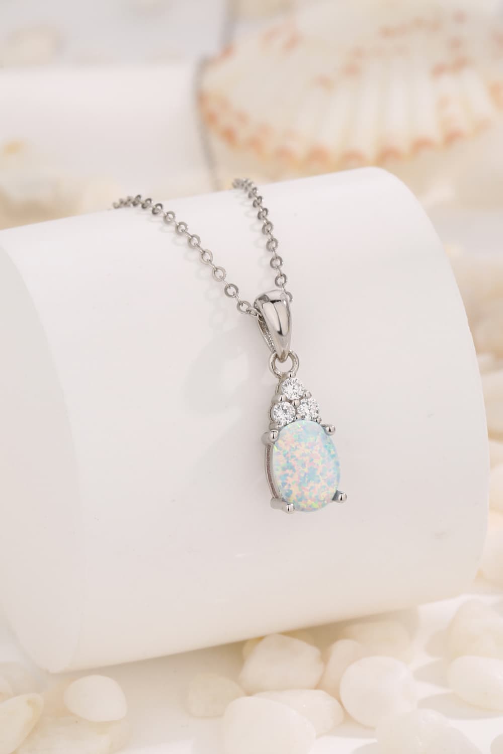 Find Your Center Opal Pendant Necklace - Necklaces - FITGGINS