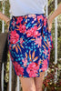Floral Tied Mini Skirt