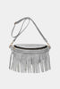 Fringed PU Leather Sling Bag