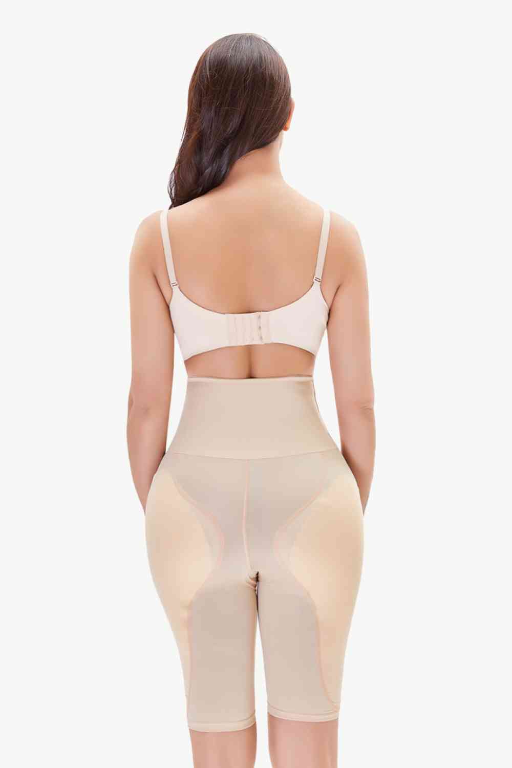 Full Size High Waisted Pull-On Shaping Shorts - Shapewear - FITGGINS