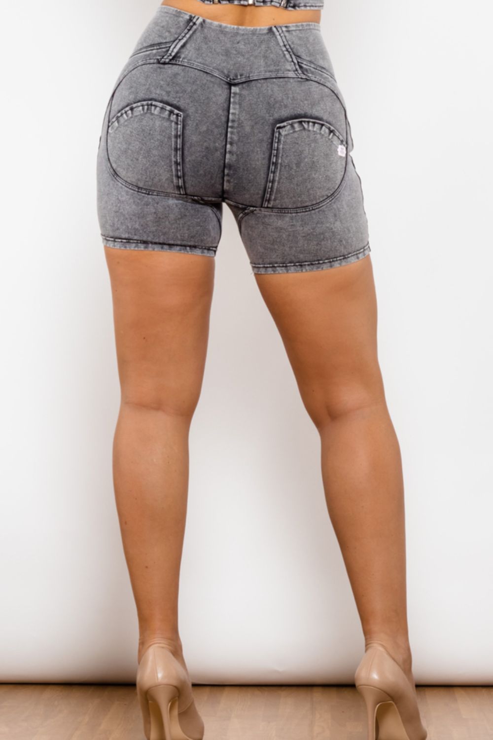 Full Size Zip Closure Denim Shorts - Denim Shorts - FITGGINS