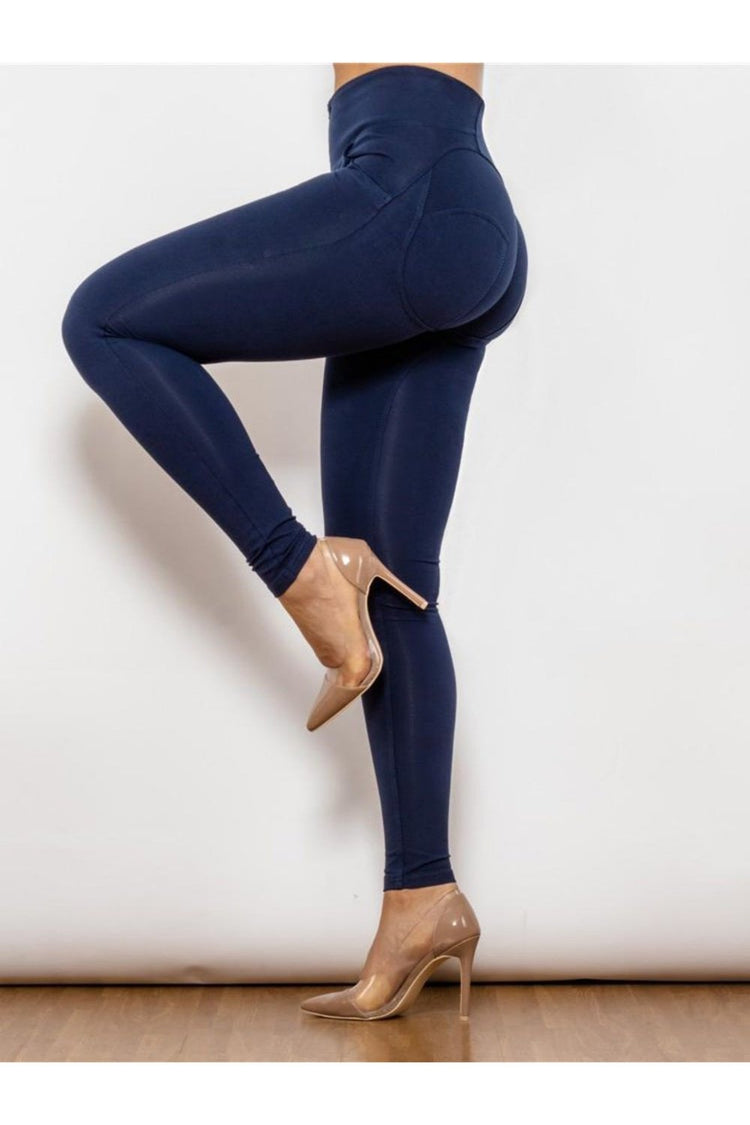 Full Size Zip Detail High Waist Leggings - Leggings - FITGGINS