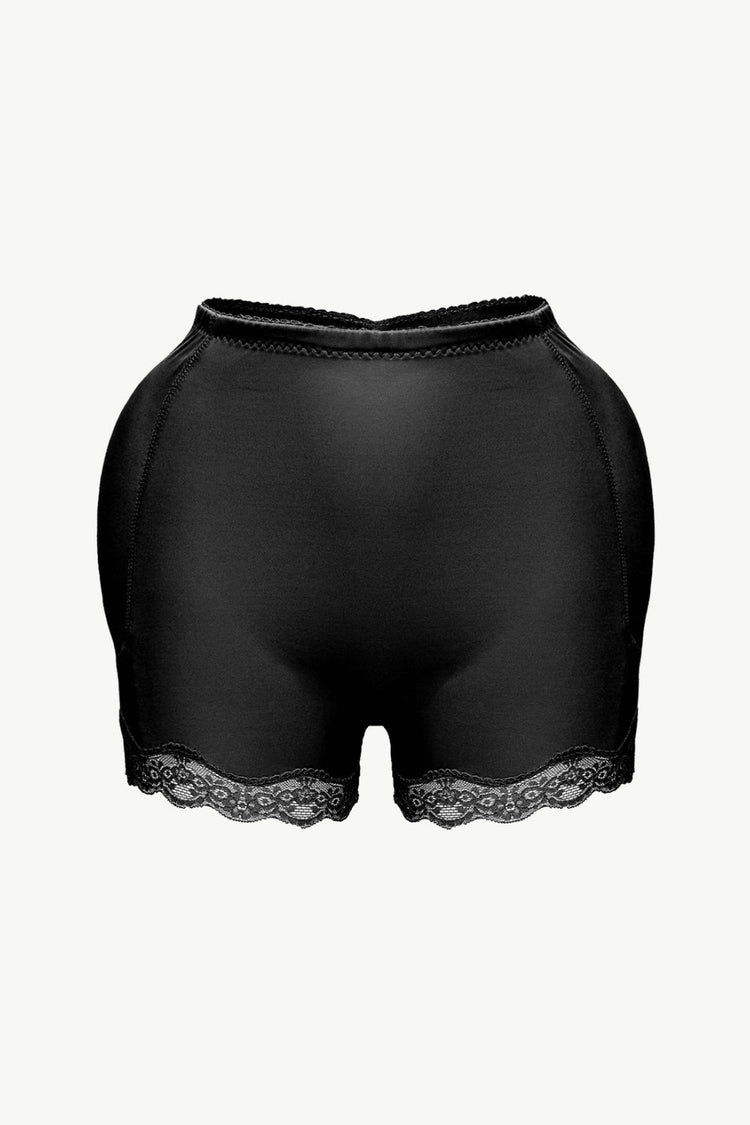 Full Size Lace Trim Shaping Shorts - Shapewear - FITGGINS
