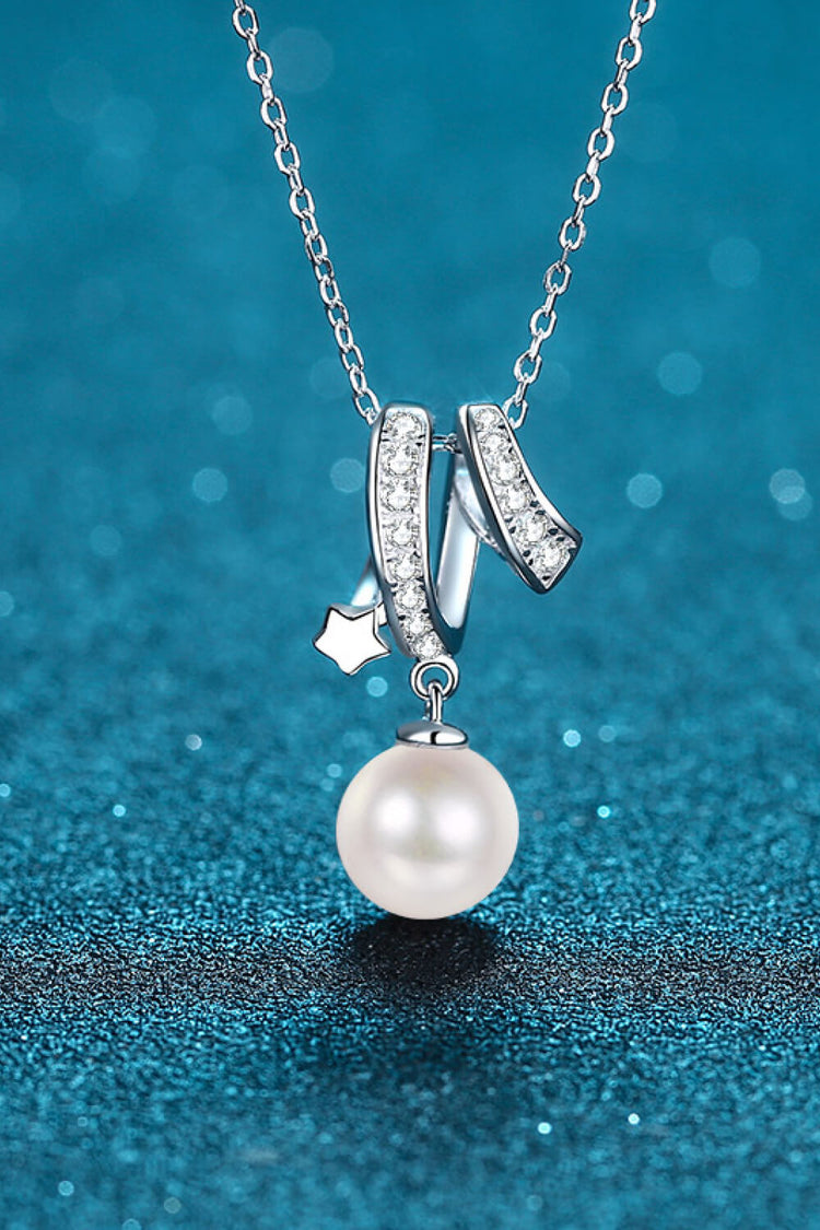 Give You A Chance Pearl Pendant Chain Necklace - Necklaces - FITGGINS