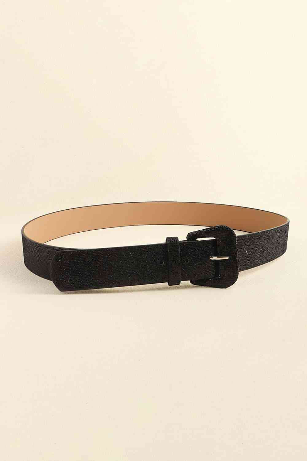 Glitter PU Leather Belt - Belt - FITGGINS