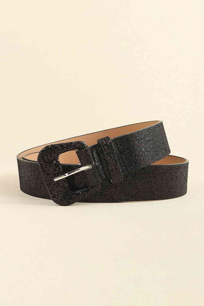 Glitter PU Leather Belt - Belt - FITGGINS