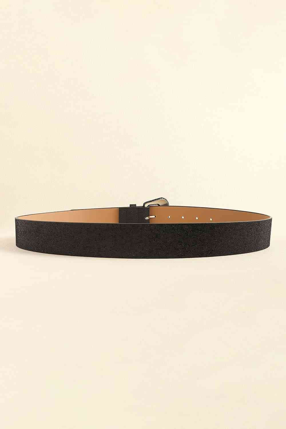 Glitter PU Leather Belt - Belt - FITGGINS