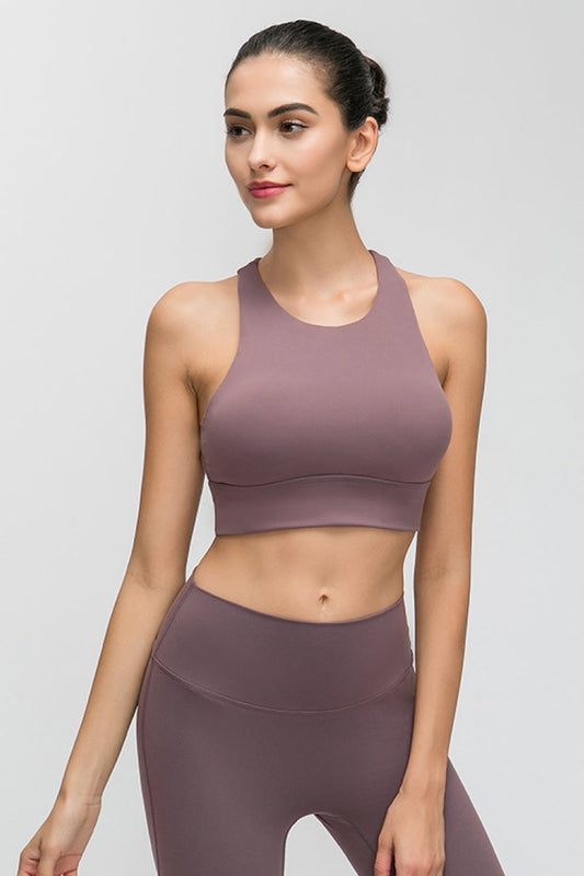 Halter Keyhole Sports Bra - Sports Bras - FITGGINS