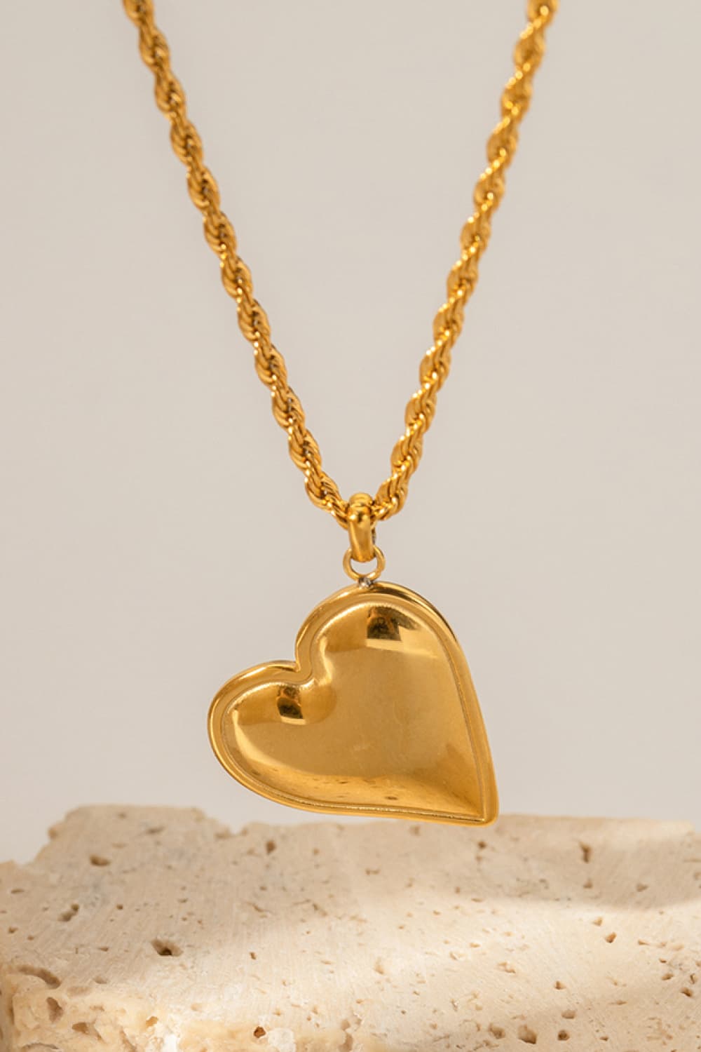 Heart Pendant Copper Necklace - Necklaces - FITGGINS