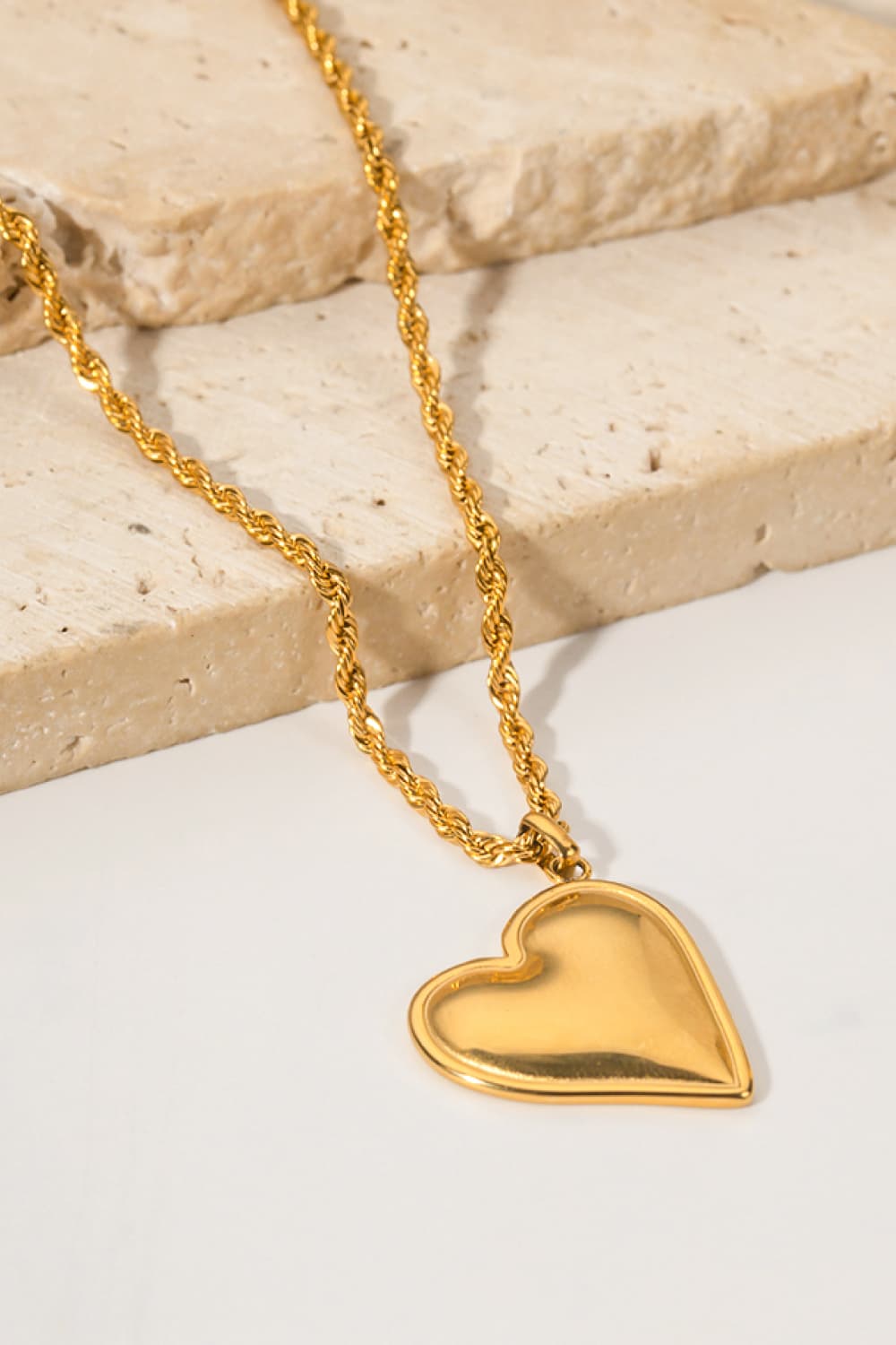Heart Pendant Copper Necklace - Necklaces - FITGGINS