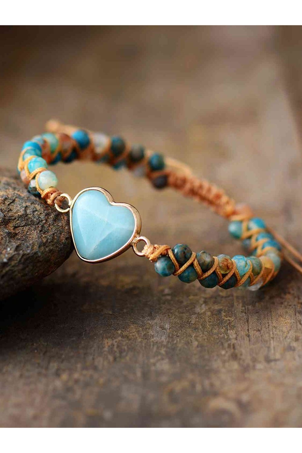 Heart Shape Beaded Bracelet - Bracelets - FITGGINS