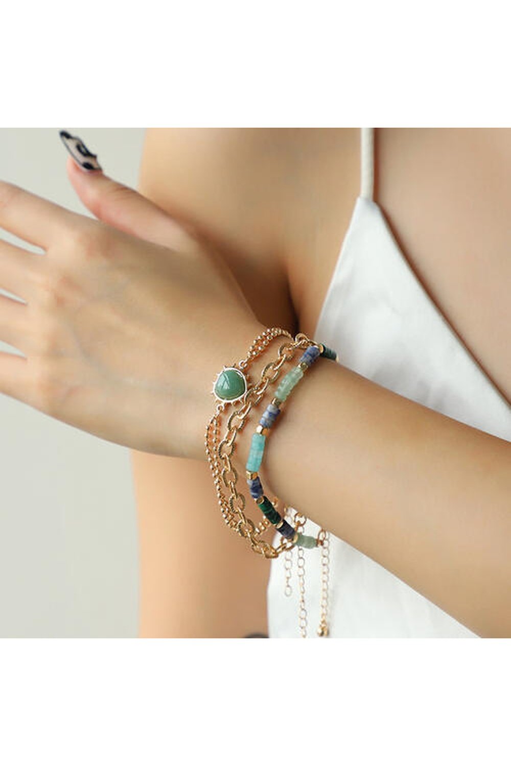 Heart Triple-Layered Bracelet - Bracelets - FITGGINS