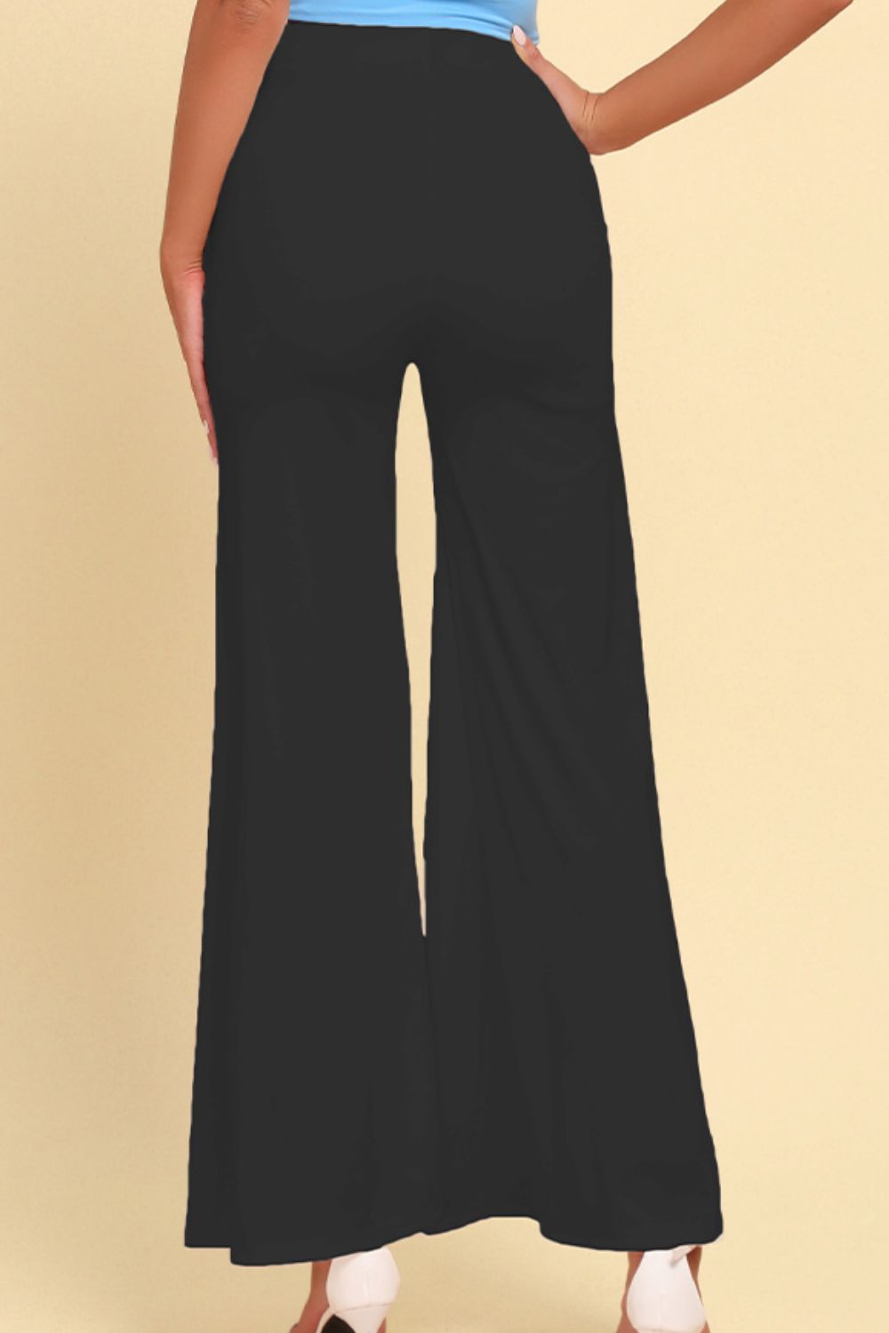 High-Rise Pull On Split Pants - Pants - FITGGINS