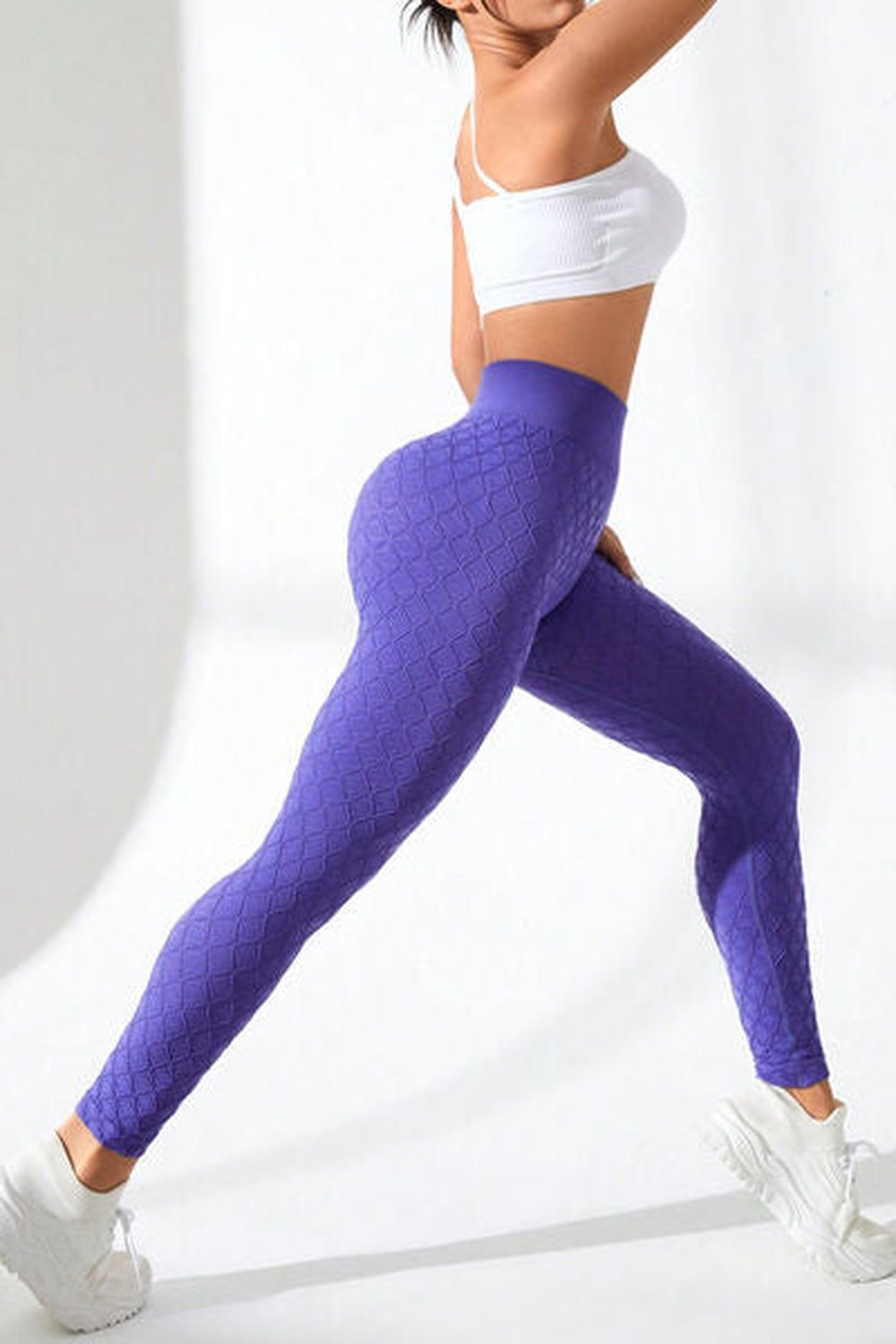 High Waist Active Leggings - Leggings - FITGGINS