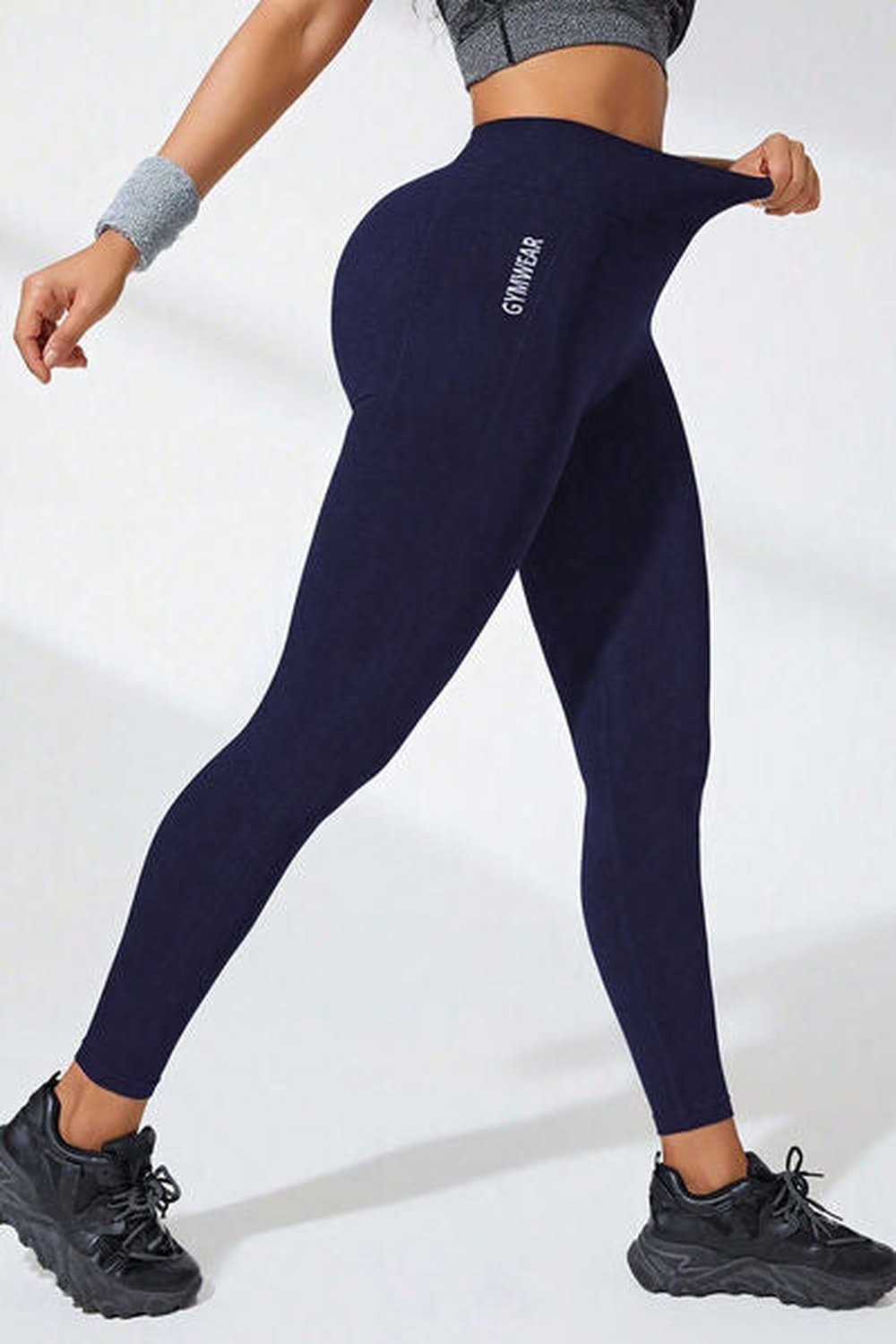 High Waist Active Leggings - Leggings - FITGGINS