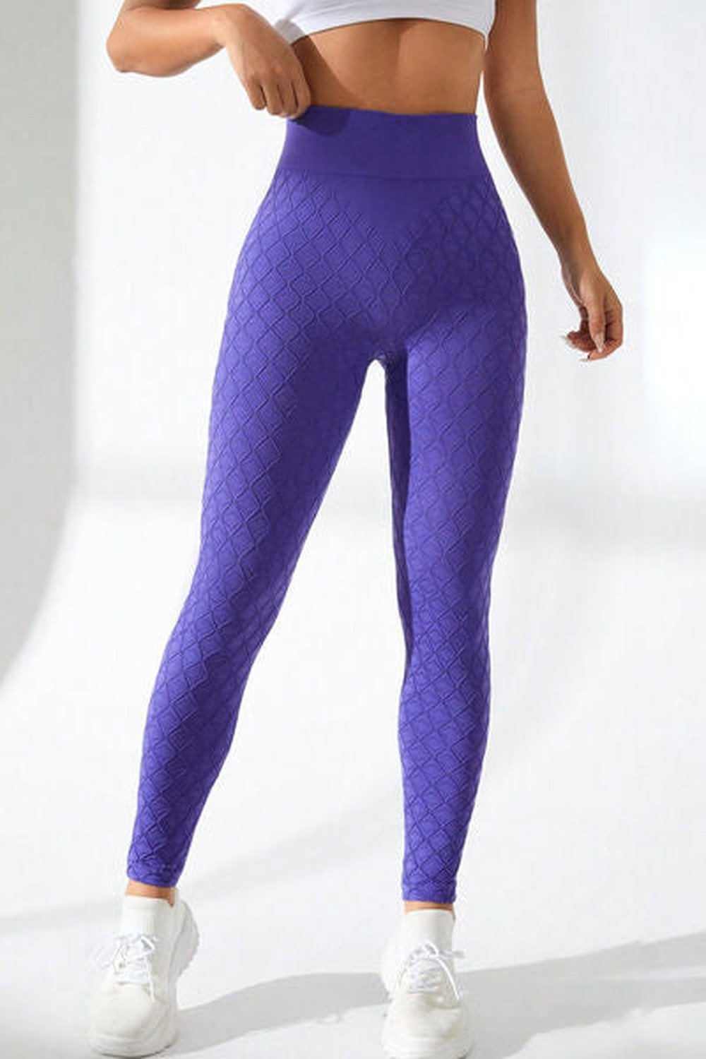 High Waist Active Leggings - Leggings - FITGGINS