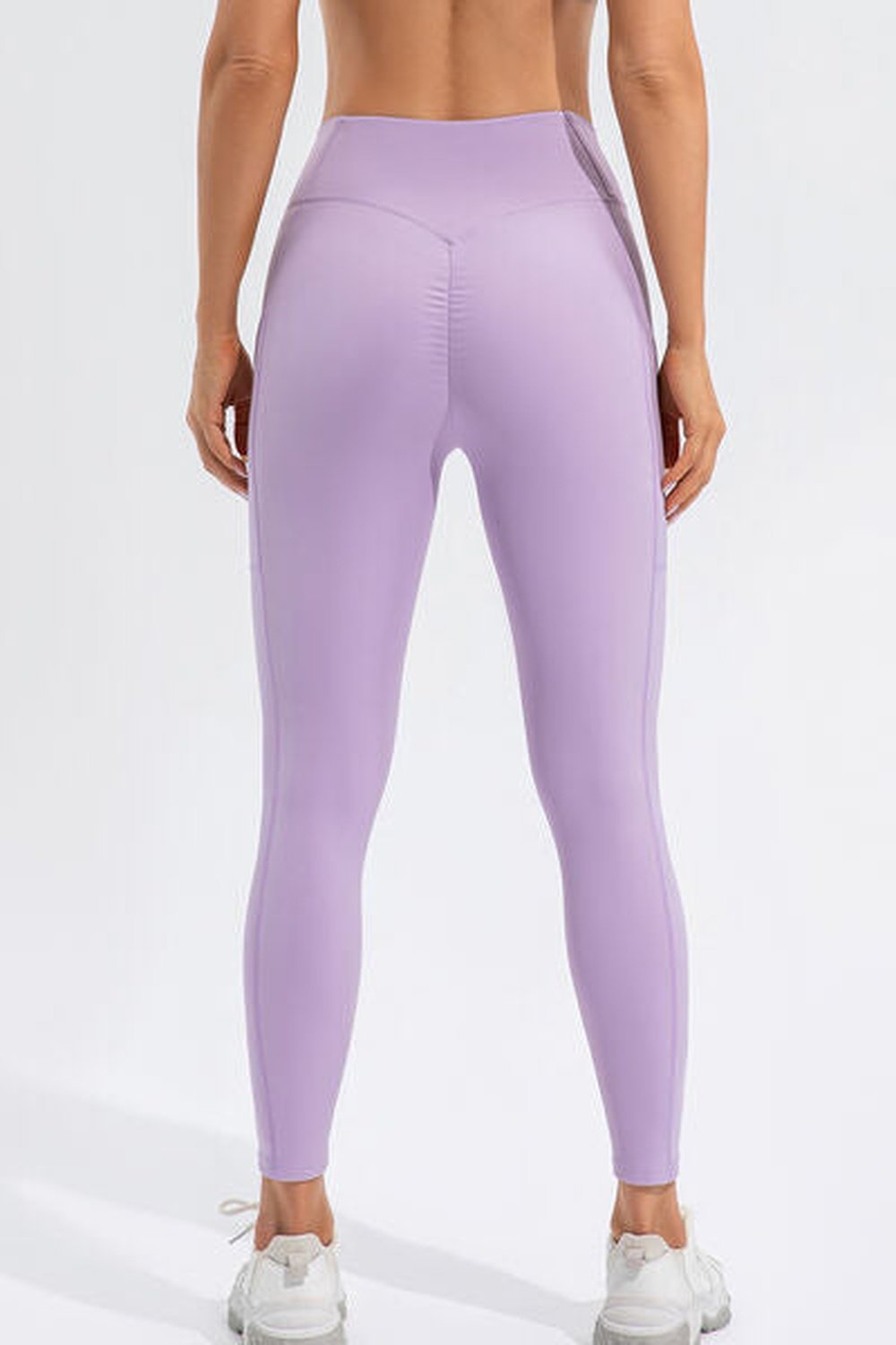 High Waist Active Leggings with Pockets - Leggings - FITGGINS