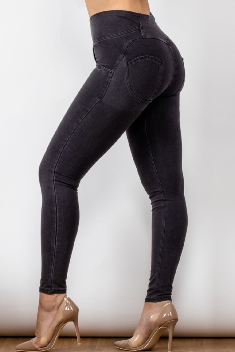 High Waist Skinny Long Jeans - Jeans - FITGGINS