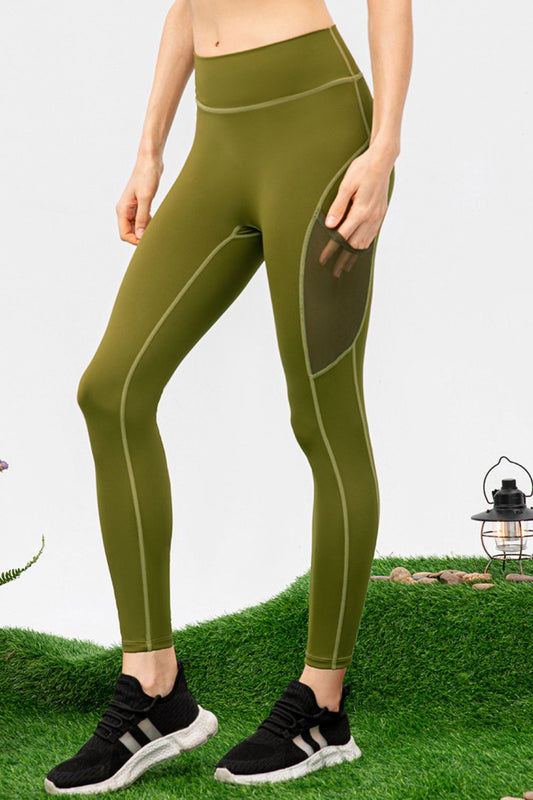 High Waist Slim Fit Long Sports Pants - Leggings - FITGGINS