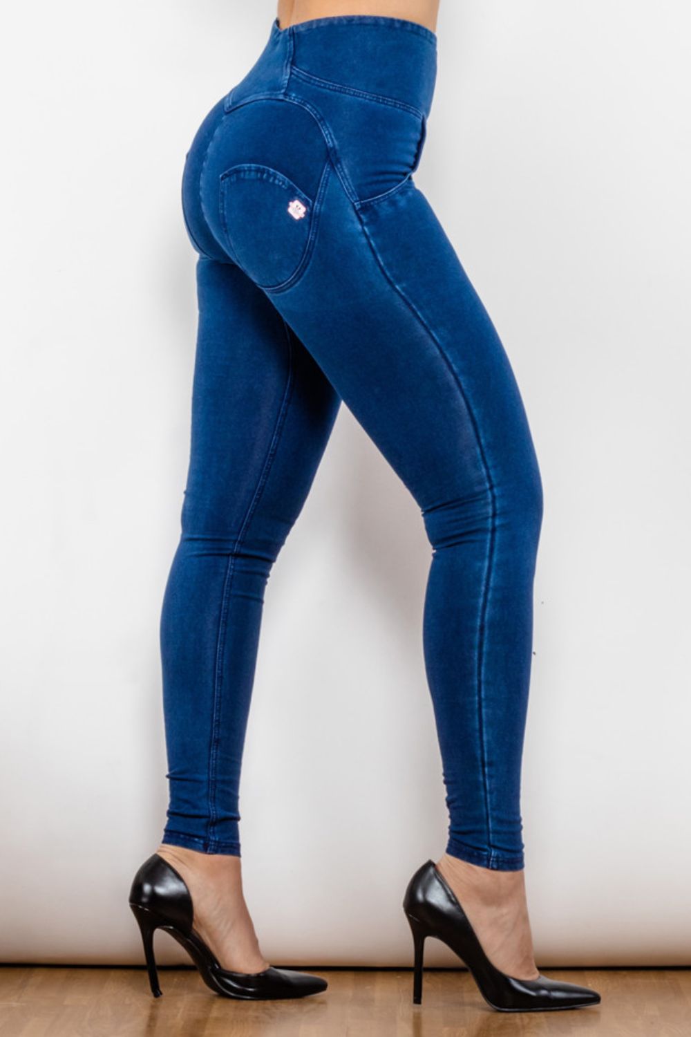 High Waist Zip Up Skinny Long Jeans - Jeans - FITGGINS