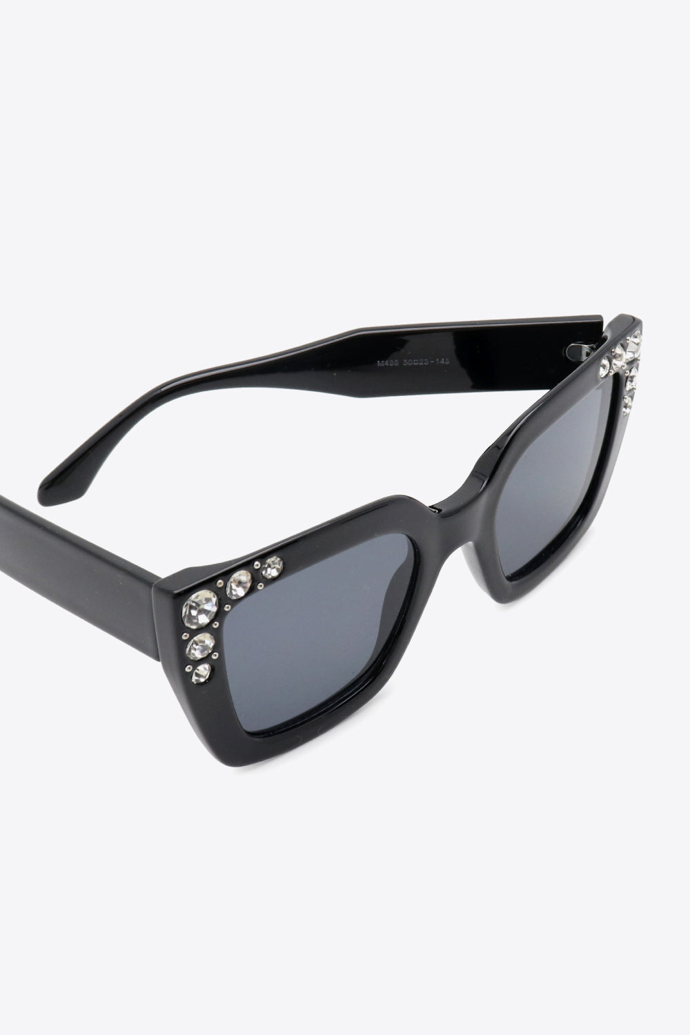 Inlaid Rhinestone Polycarbonate Sunglasses - Sunglasses - FITGGINS