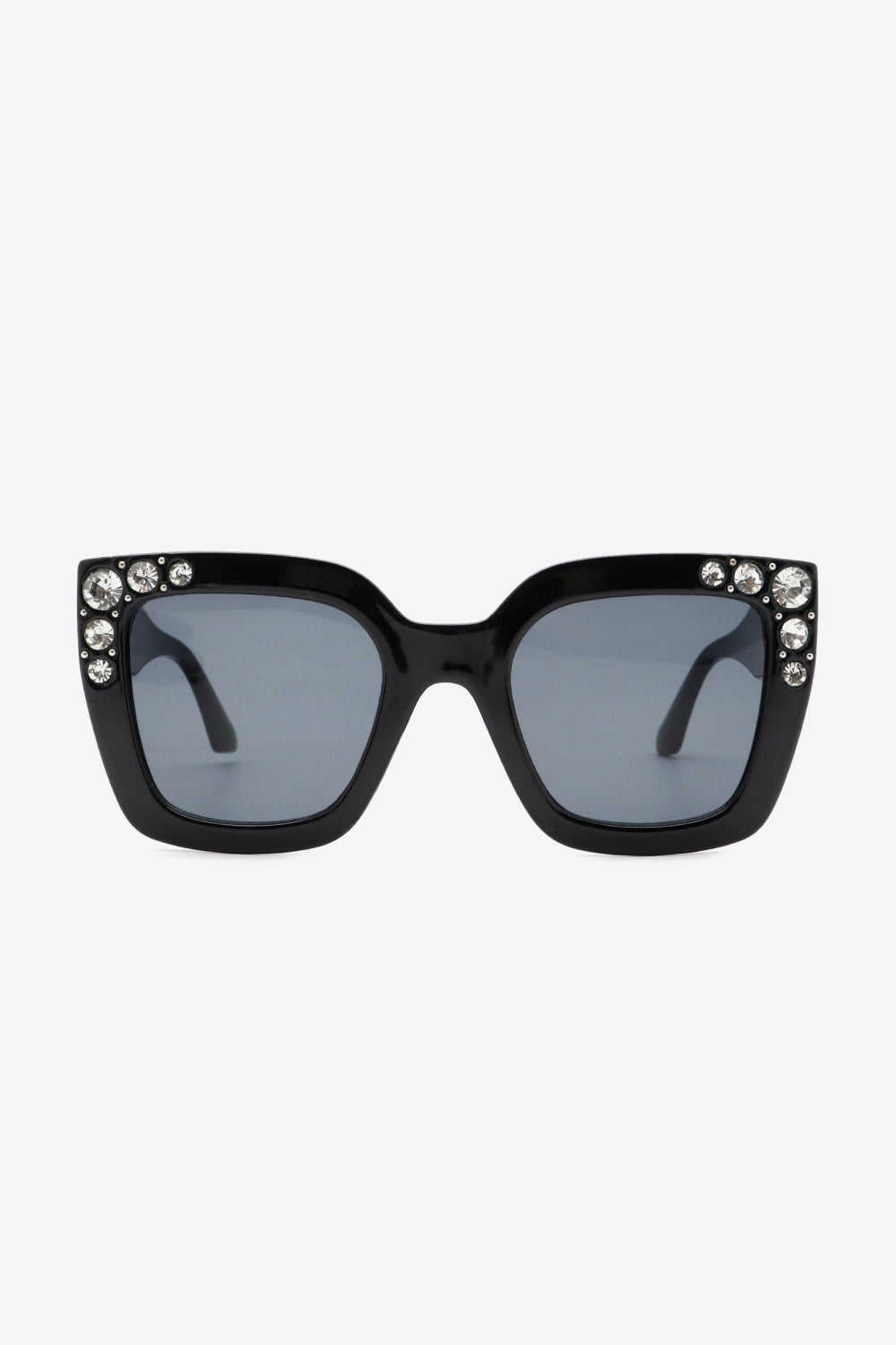 Inlaid Rhinestone Polycarbonate Sunglasses - Sunglasses - FITGGINS