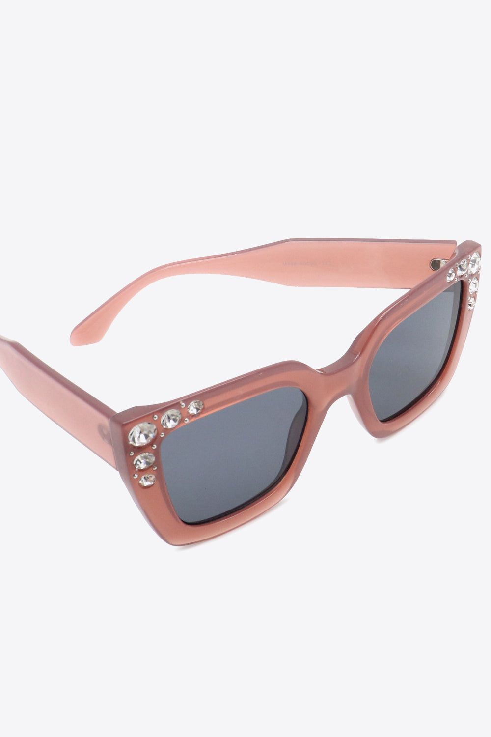 Inlaid Rhinestone Polycarbonate Sunglasses - Sunglasses - FITGGINS
