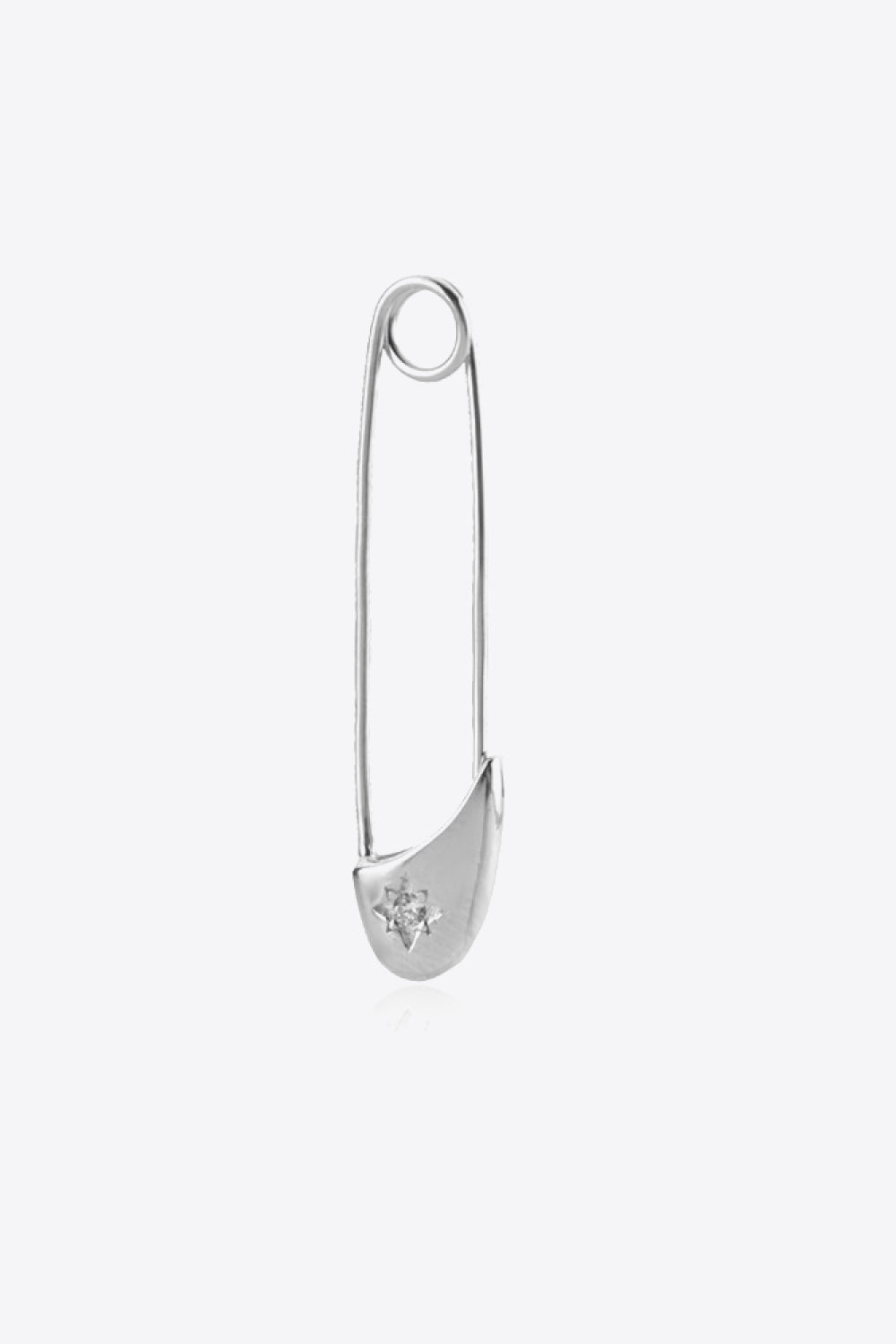 Inlaid Zircon Single Pin Earring - Earrings - FITGGINS