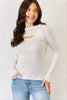 J.NNA Fitted Long Sleeve Cutout Top